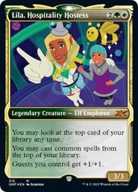 Lila, Hospitality Hostess (Showcase) (Galaxy Foil), Unfinity