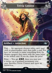 Trivia Contest (2-3-6), Unfinity