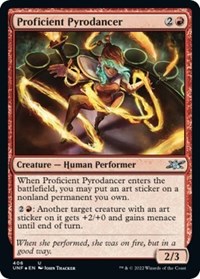 Proficient Pyrodancer (Galaxy Foil), Unfinity