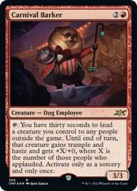Carnival Barker (Galaxy Foil), Unfinity