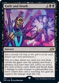Knife and Death (Galaxy Foil), Unfinity