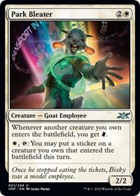 Park Bleater, Unfinity