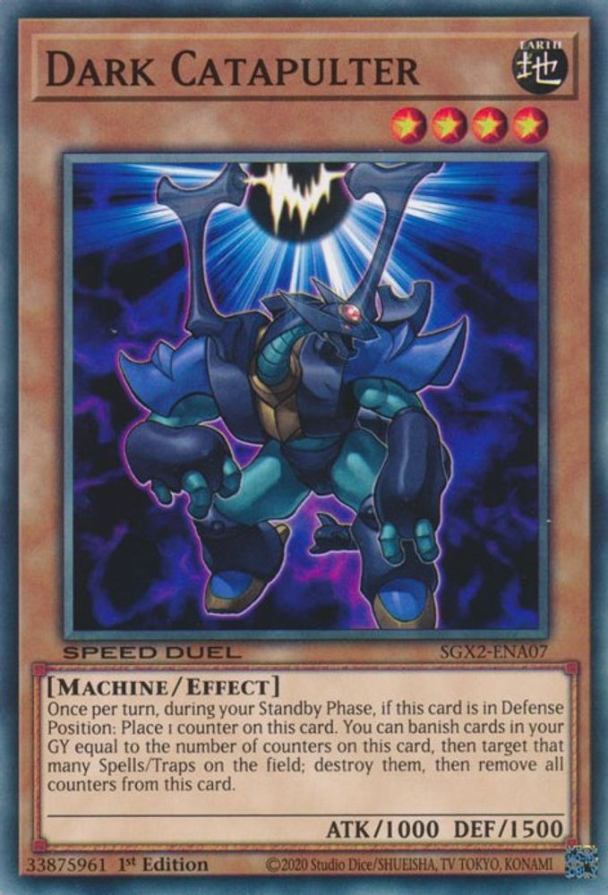 Dark Catapulter, 1st-edition, front