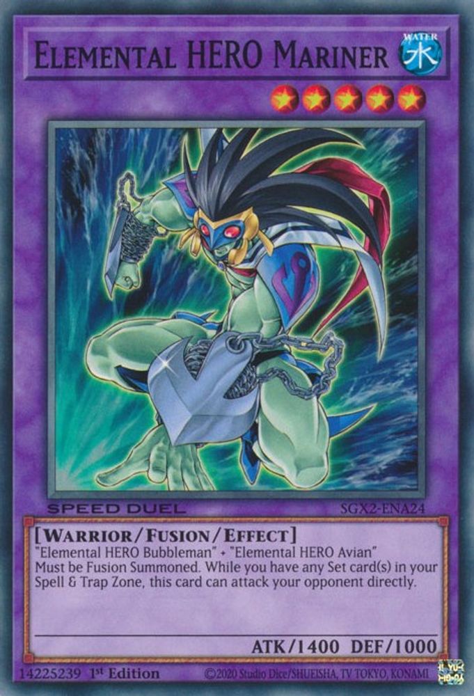 Elemental HERO Mariner, 1st-edition, front
