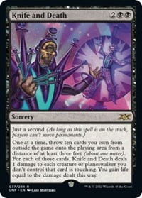 Knife and Death, Unfinity