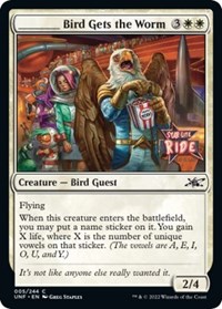 _____ Bird Gets the Worm, Unfinity