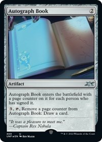 Autograph Book (Galaxy Foil), Unfinity