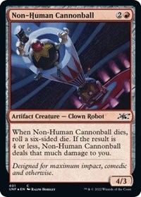 Non-Human Cannonball (Galaxy Foil), Unfinity