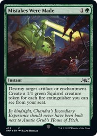 Mistakes Were Made (Galaxy Foil), Unfinity