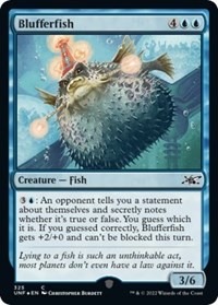 Blufferfish (Galaxy Foil), Unfinity