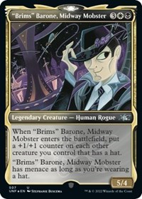 "Brims" Barone, Midway Mobster (Showcase) (Galaxy Foil), Unfinity