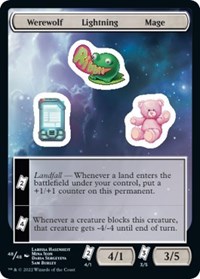 Werewolf Lightning Mage, Unfinity