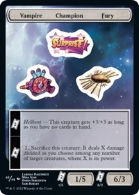 Vampire Champion Fury, Unfinity