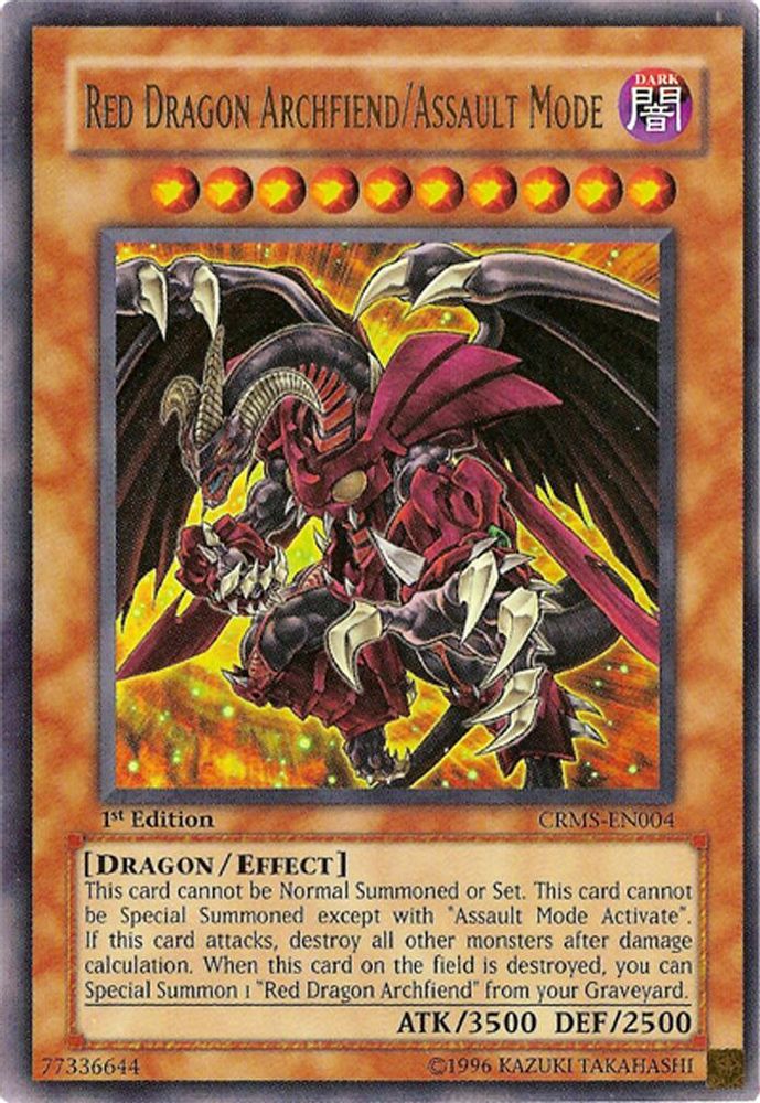 Red Dragon Archfiend/Assault Mode, 1st-edition, front