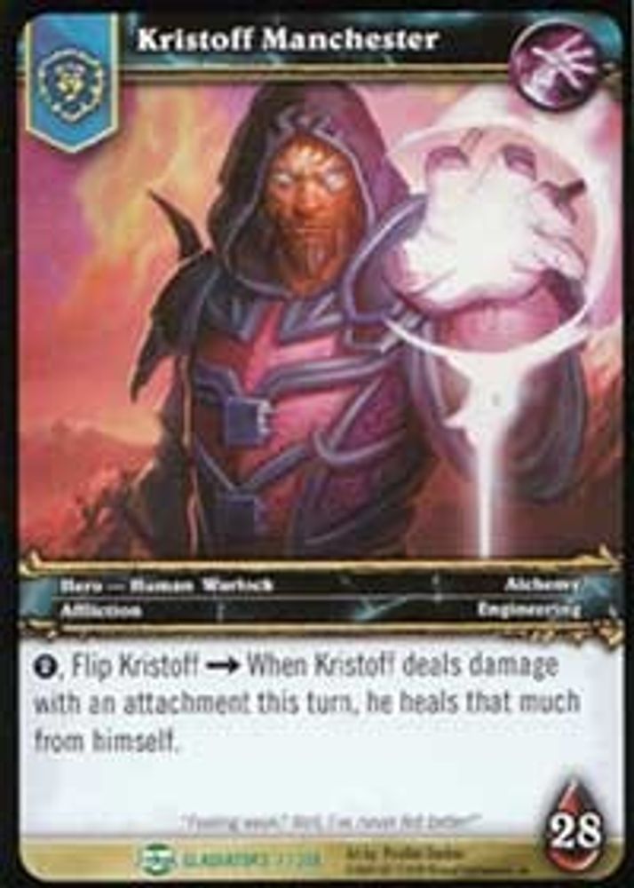Kristoff Manchester, Standard, front