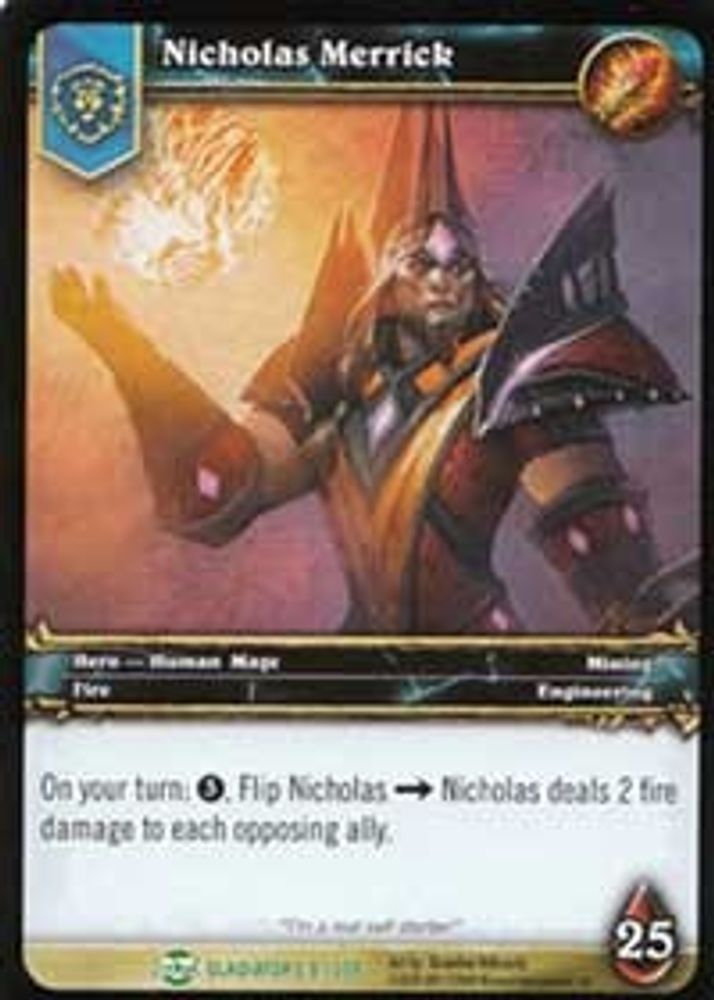 Nicholas Merrick, Standard, front