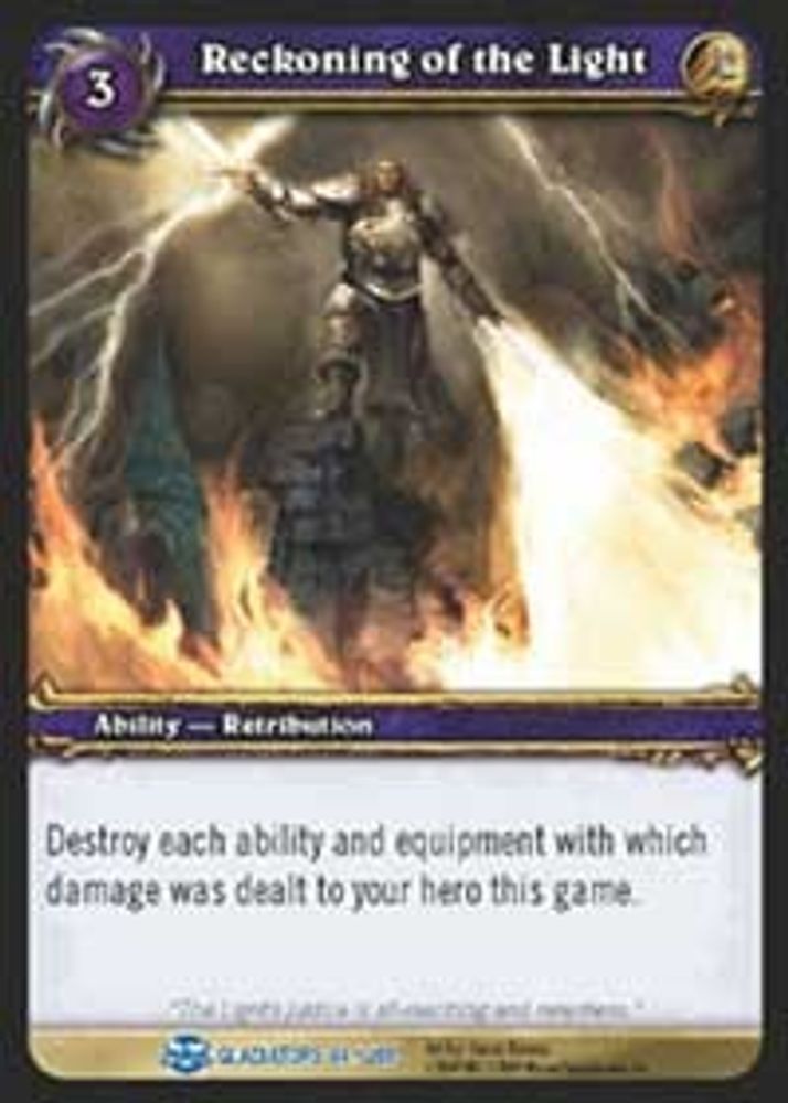 Reckoning of the Light, Standard, front