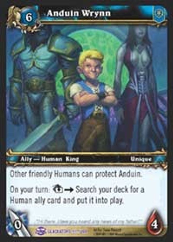 Anduin Wrynn, Standard, front