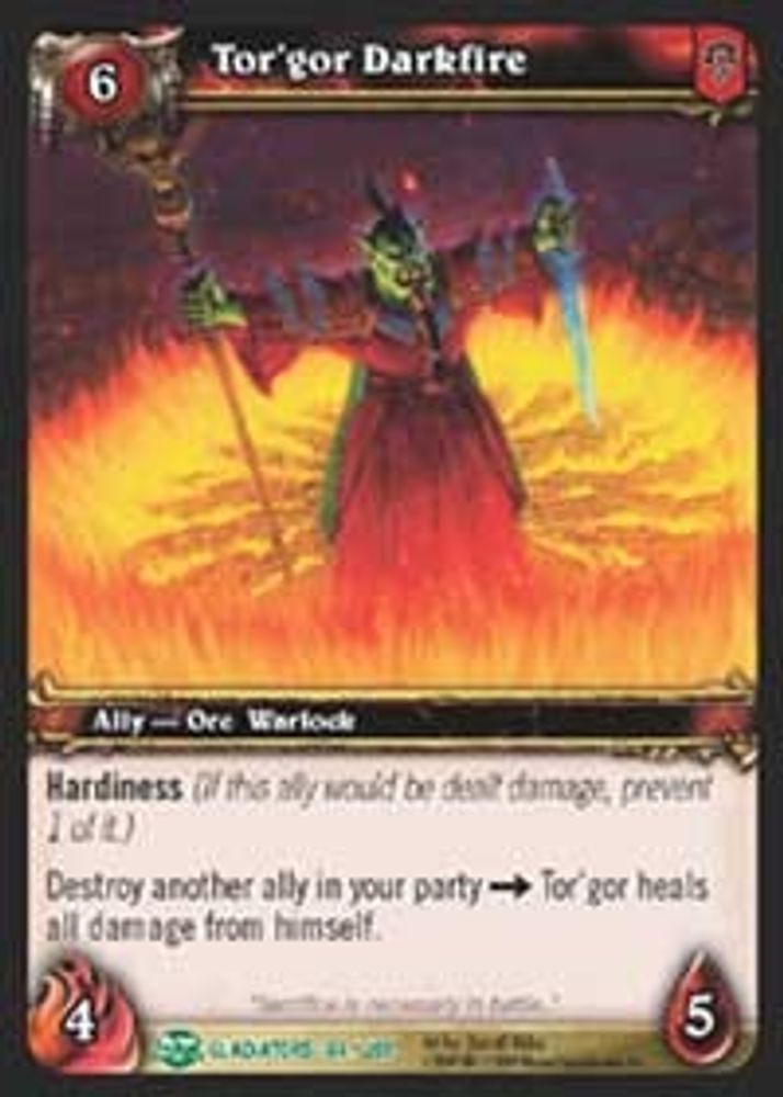 Tor'gor Darkfire, Standard, front