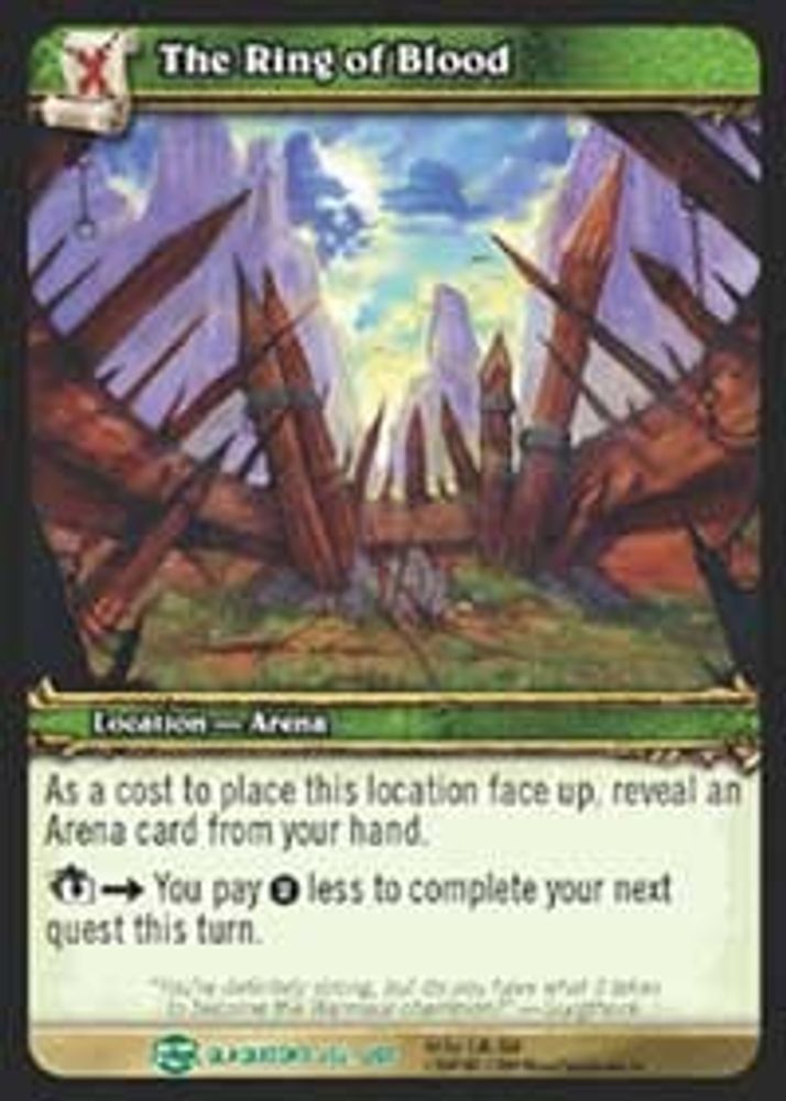 The Ring of Blood, Standard, front