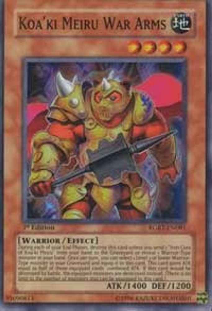 Koa'ki Meiru War Arms, 1st-edition, front