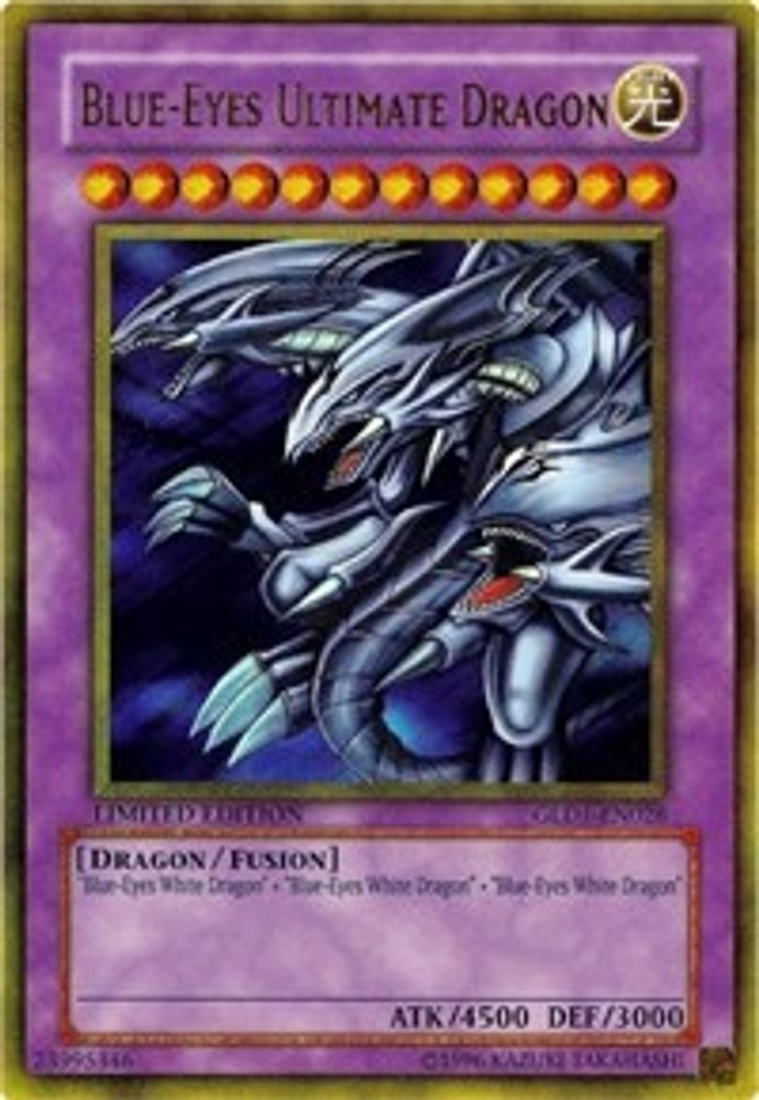 Blue-Eyes Ultimate Dragon, Limited, front