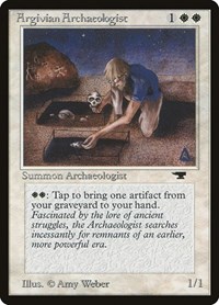 Argivian Archaeologist, Antiquities