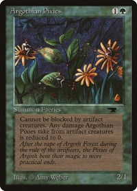 Argothian Pixies, Antiquities