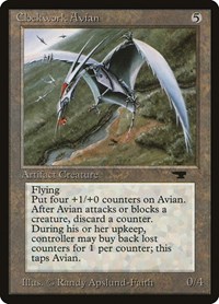 Clockwork Avian, Antiquities