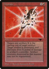 Detonate, Antiquities