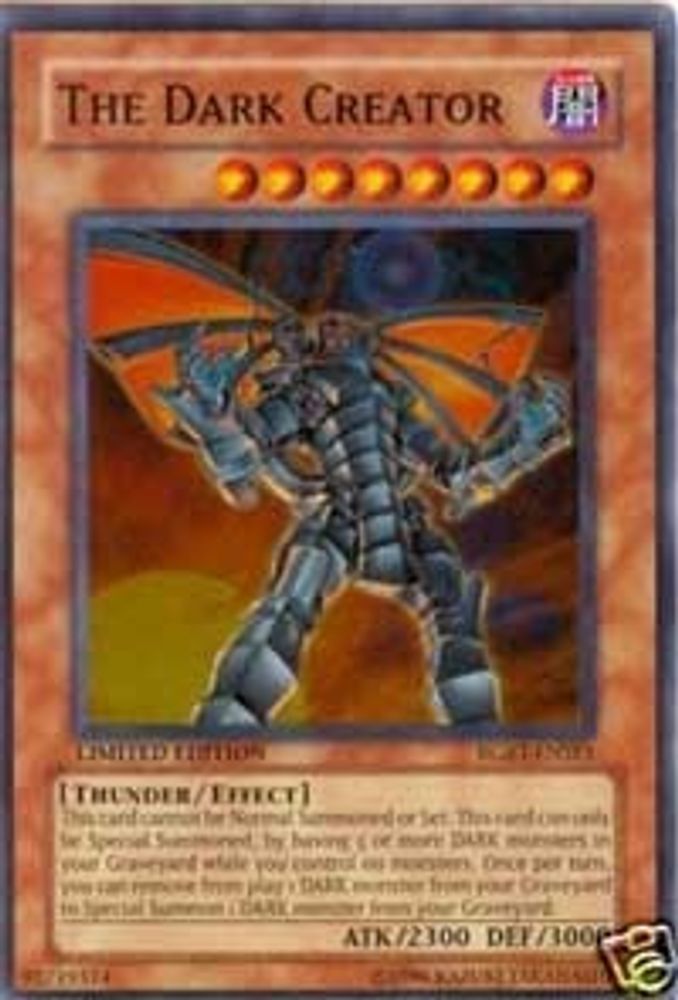 The Dark Creator, Limited, front