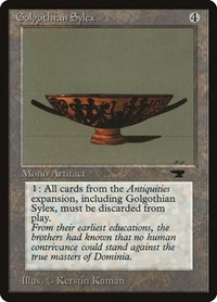 Golgothian Sylex, Antiquities