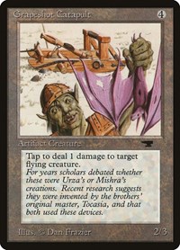 Grapeshot Catapult, Antiquities