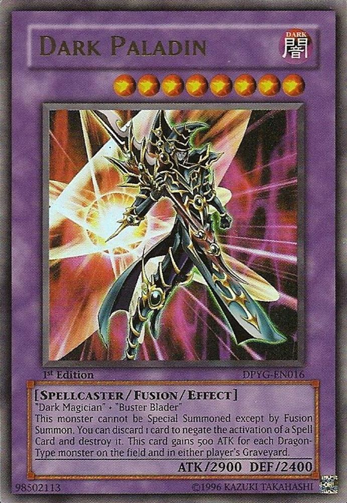 Dark Paladin, 1st-edition, front