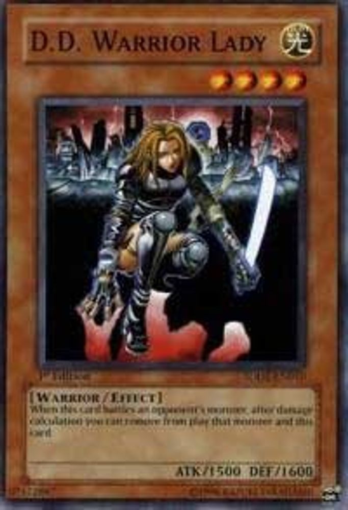 D.D. Warrior Lady, 1st-edition, front