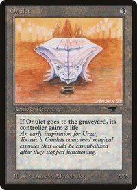 Onulet, Antiquities