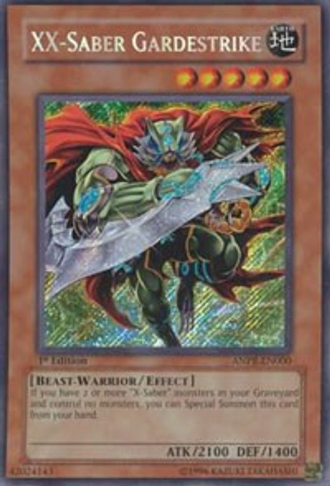 XX-Saber Gardestrike, 1st-edition, front