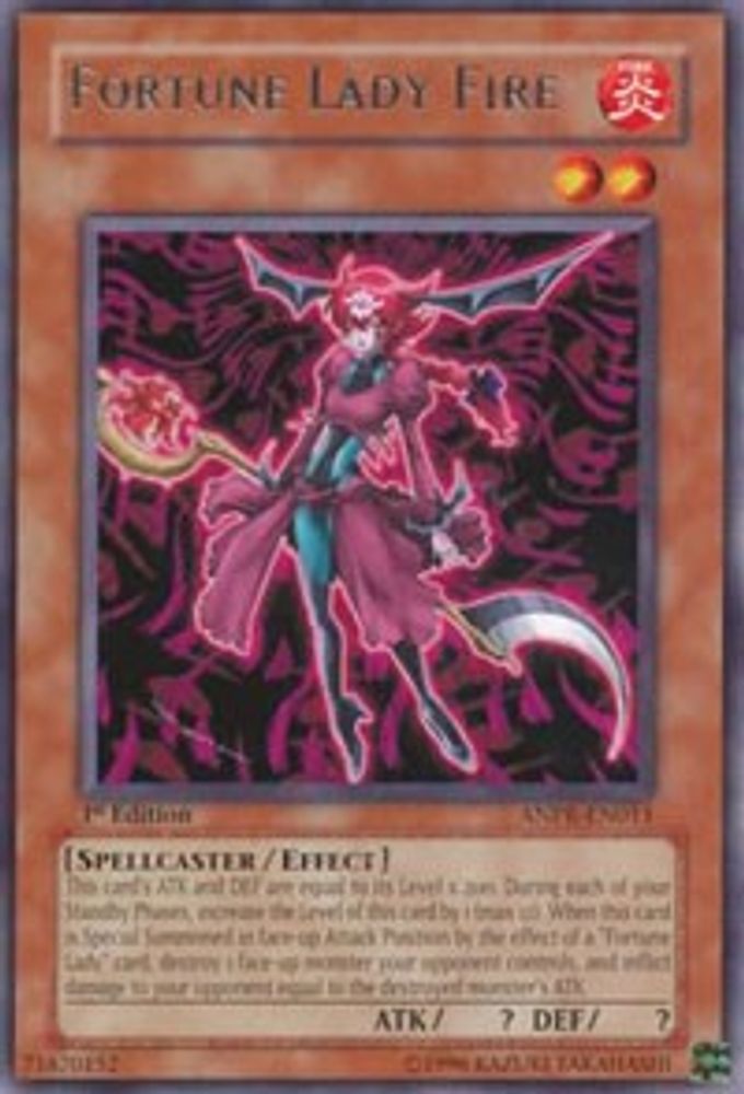 Fortune Lady Fire, 1st-edition, front