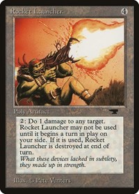 Rocket Launcher, Antiquities