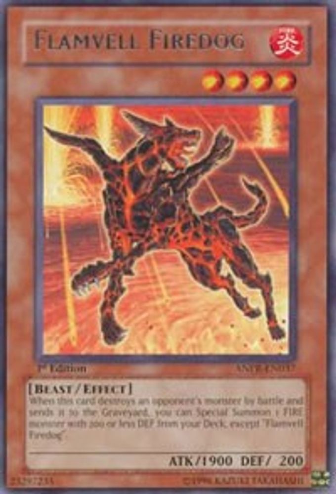Flamvell Firedog, 1st-edition, front