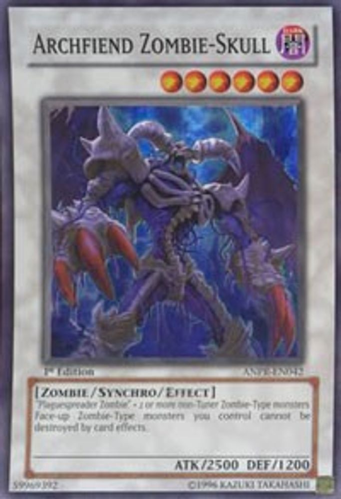 Archfiend Zombie-Skull, 1st-edition, front