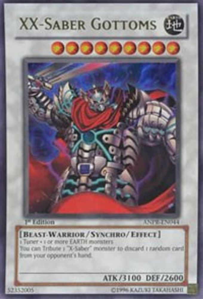 XX-Saber Gottoms, 1st-edition, front