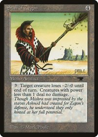 Staff of Zegon, Antiquities