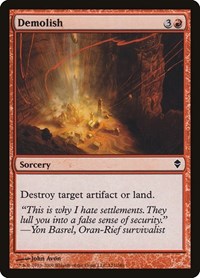 Demolish, Zendikar