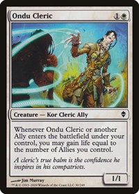 Ondu Cleric, Zendikar