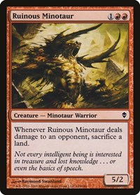Ruinous Minotaur, Zendikar