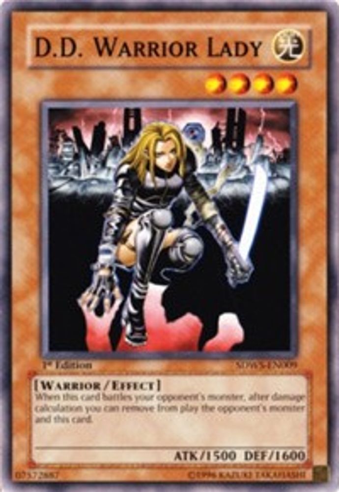 D.D. Warrior Lady, 1st-edition, front