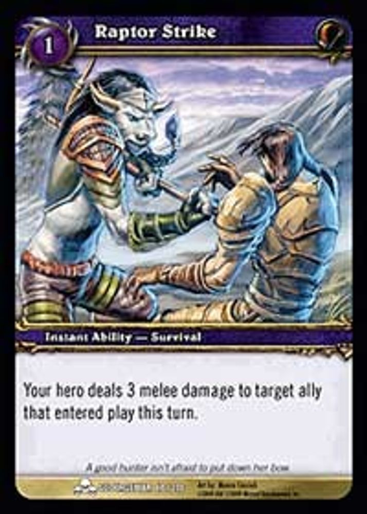Raptor Strike, Standard, front