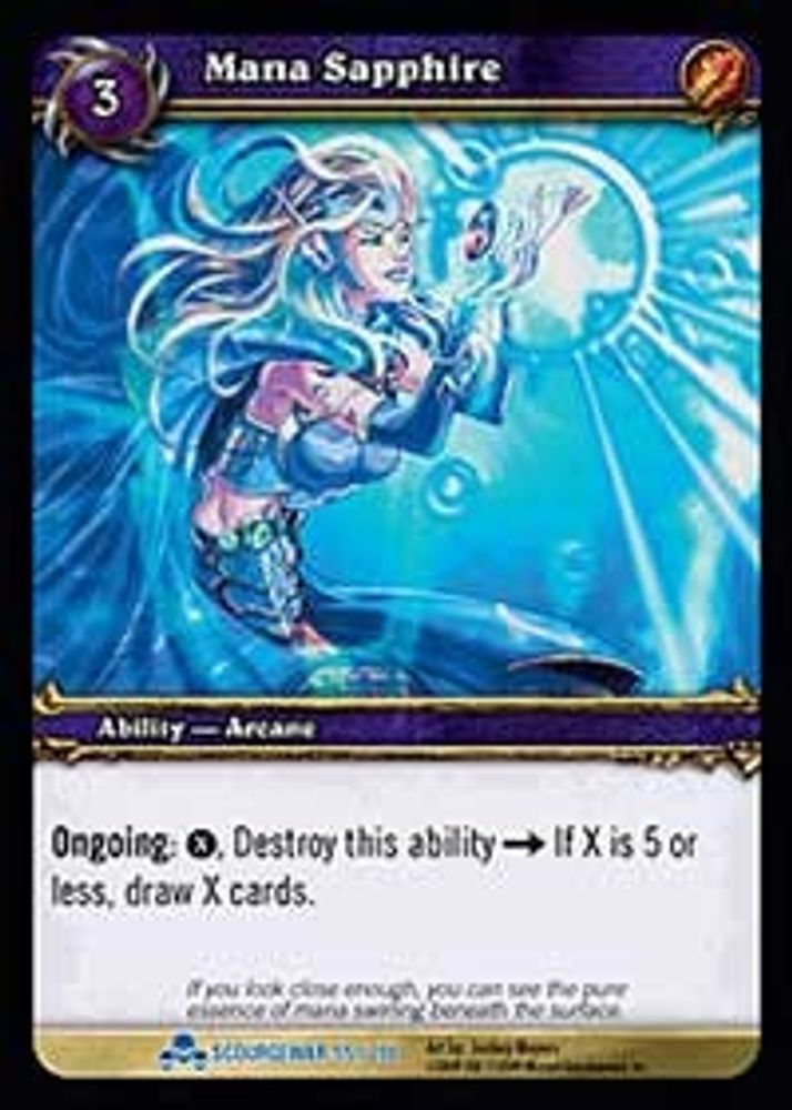 Mana Sapphire, Standard, front