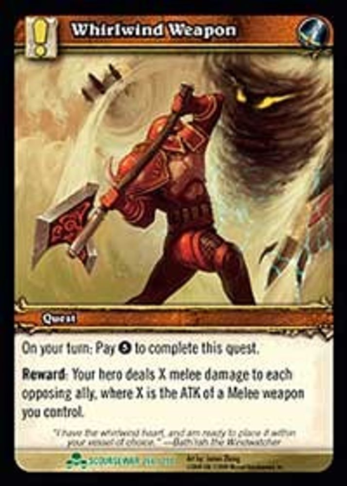 Whirlwind Weapon, Standard, front